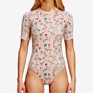 ADIDAS Light Pink Flower Print Bodysuit